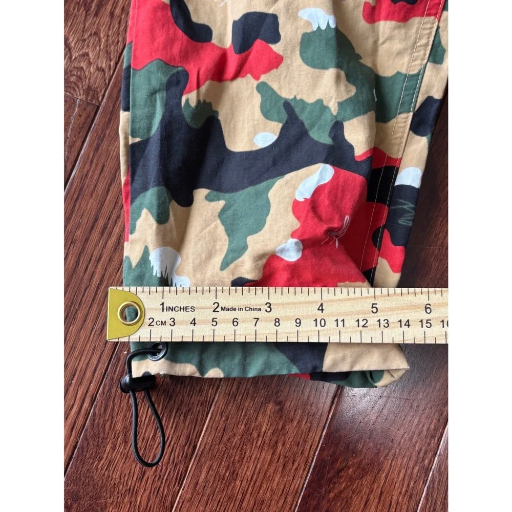 Jordan Essentials Flight Heritage Camo Cargo Pants Red Tan Green DC7450-246 XS